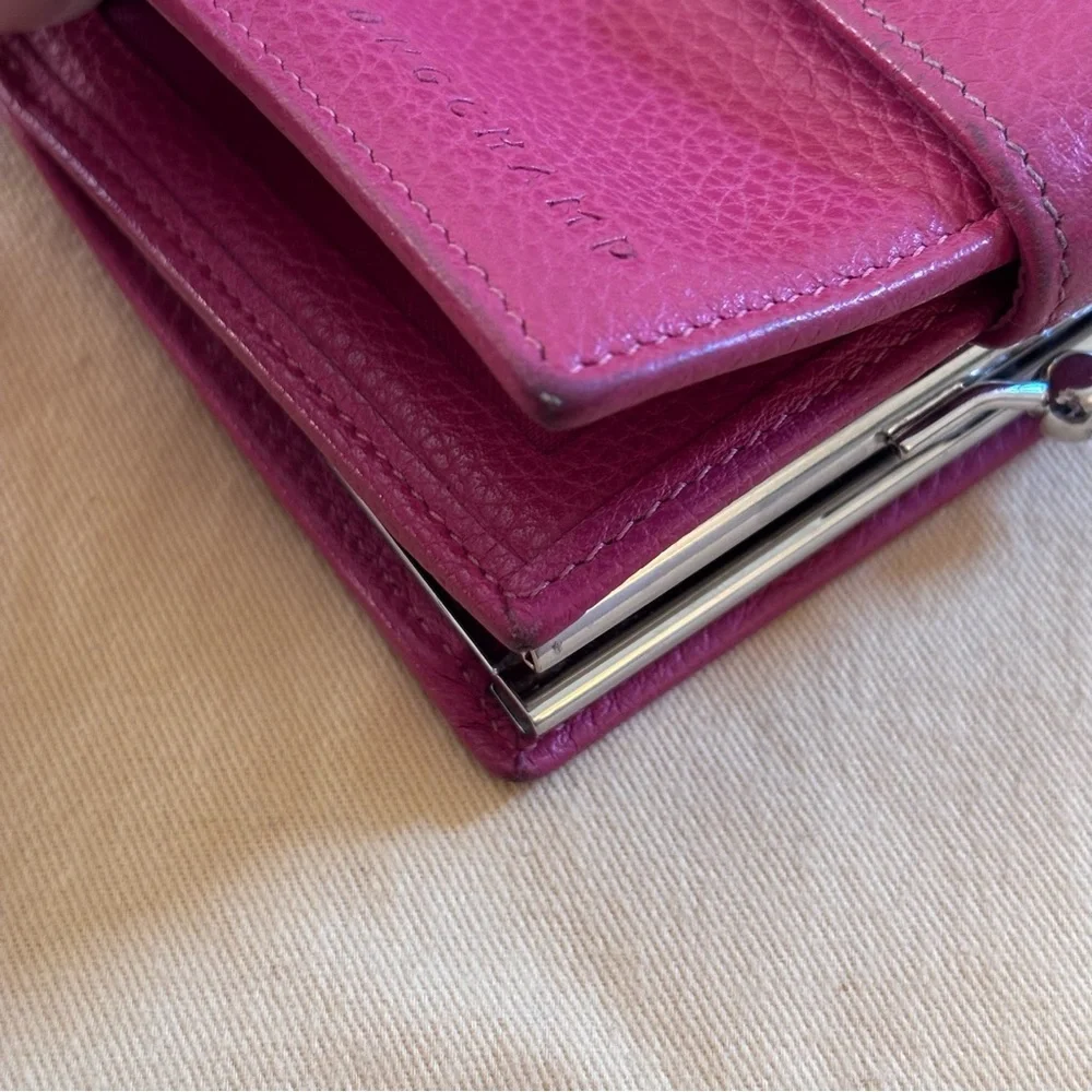 Longchamp Le Foulonné Leather French Wallet RARE COLOR - Picture 9 of 11